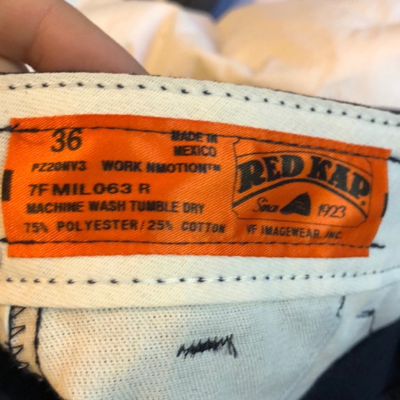 Red Knap work pants - Picture 3 of 4